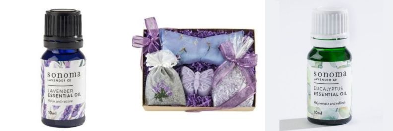 Sonoma Lavender Essential Oil Gift Box And Sonoma Euclyptus Essential Oil