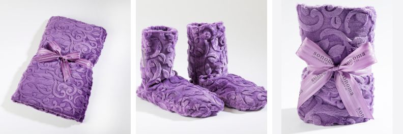 Sonoma Lavender Spa Blankie Booties and Heat Wrap
