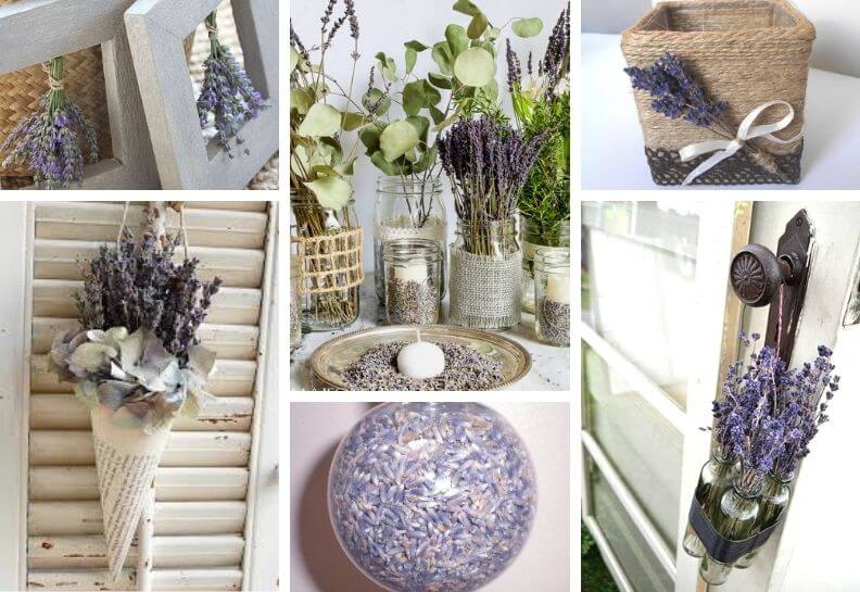 how to use dried lavender flowers and buds home decor