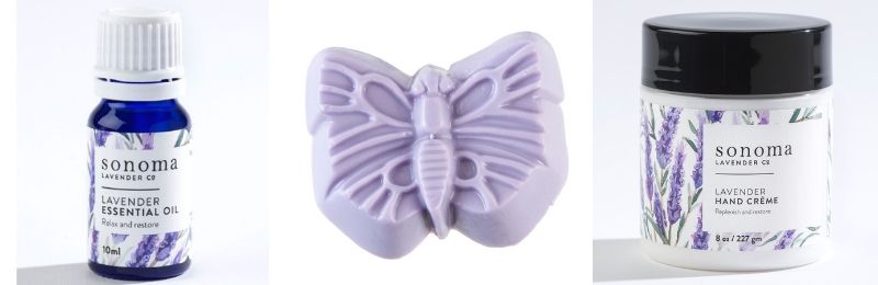 sonoma lavender essential oil butterfly soap hand creme