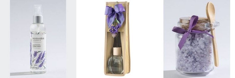 sonoma spray mist, diffuser & bath salts