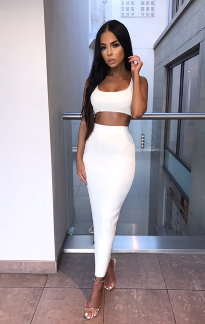 Kimberley Ribbed Two Piece - Cream (SALE)