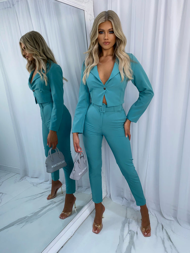 Stevie Suit Two Piece - Teal – Sorelleuk