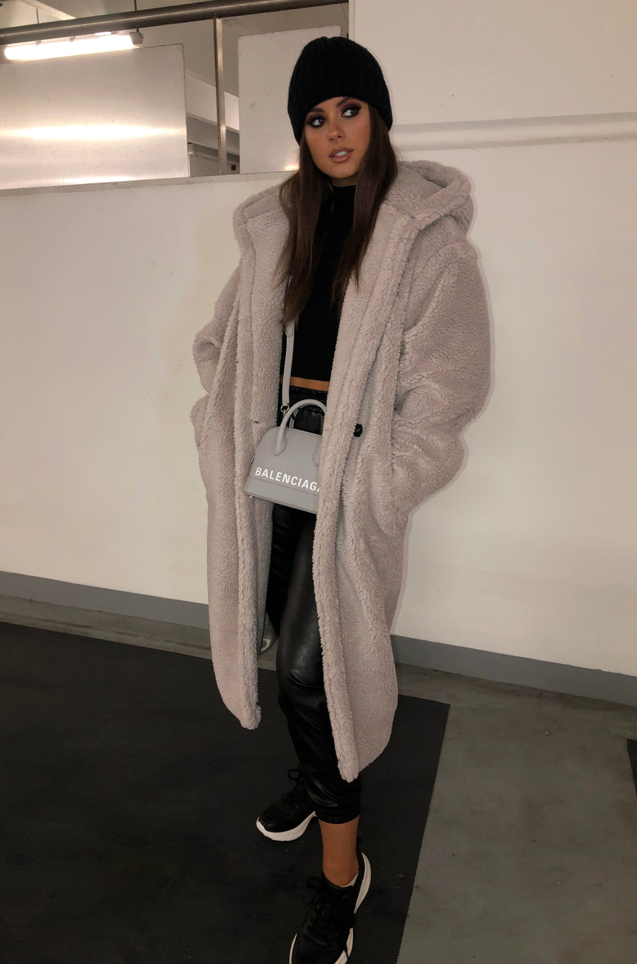 Luxury Oversized Hooded Teddy Coat 