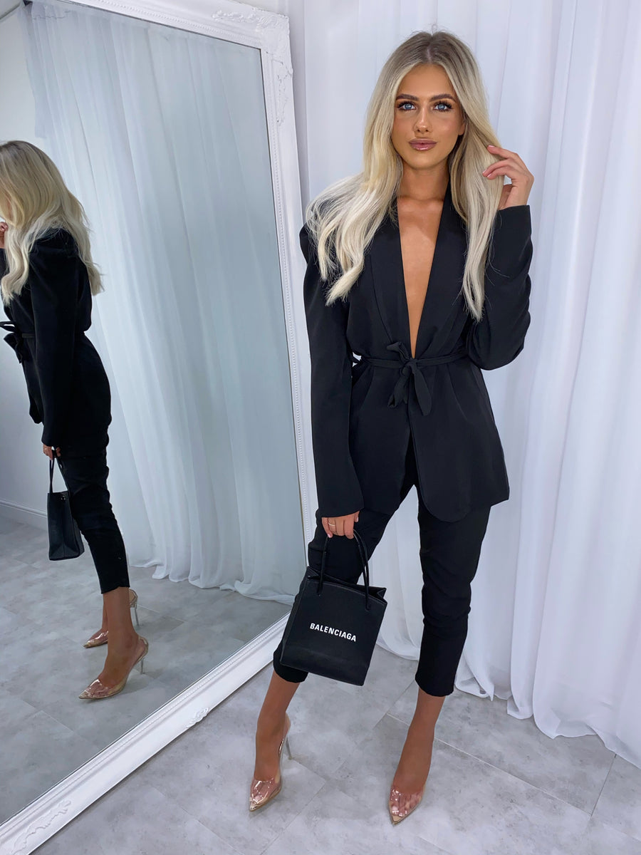 black co ord suit