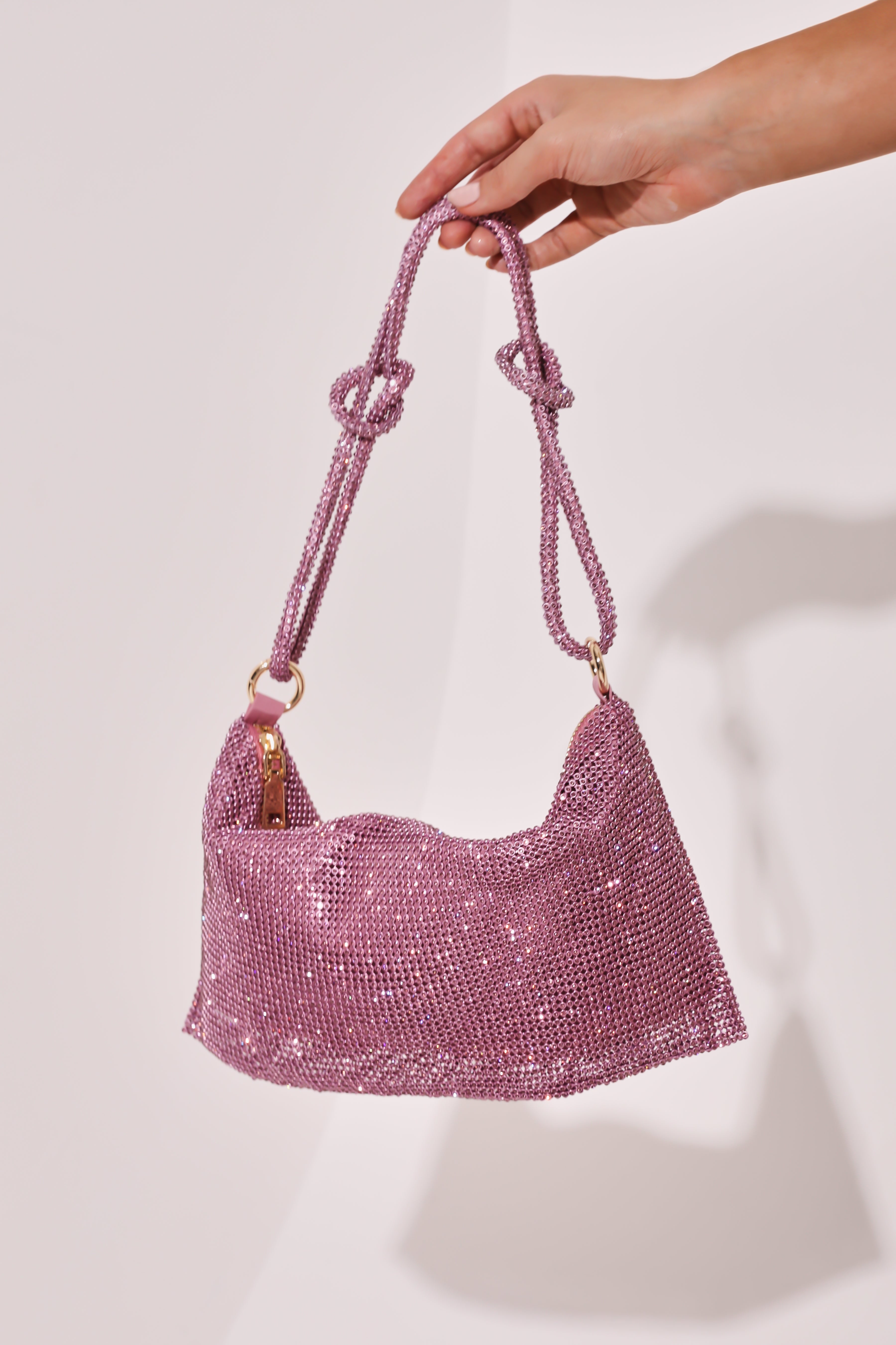 DiamantÃ© Shoulder Bag - Pink