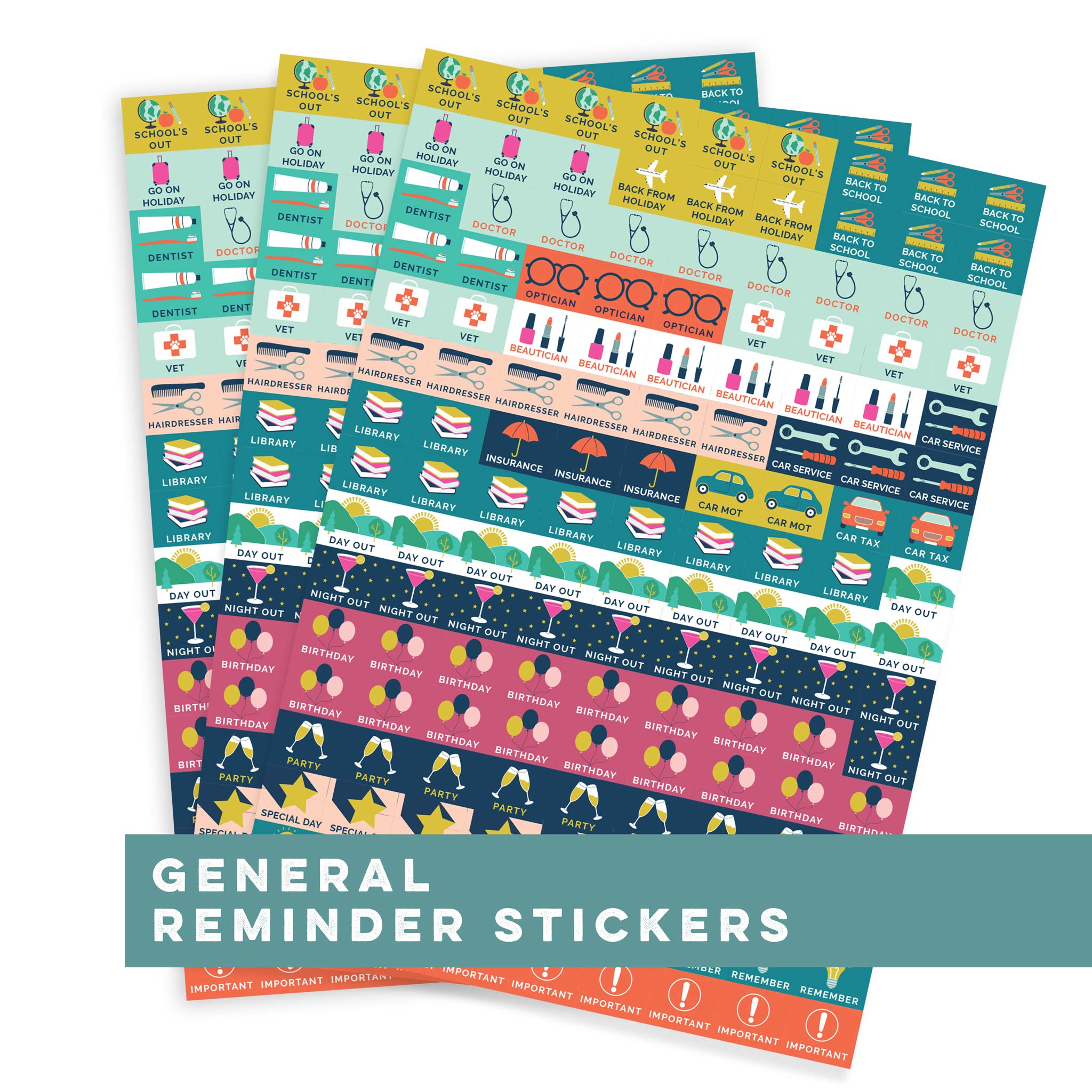 An image of General Stickers I Diary, planner and calendar I Boxclever Press