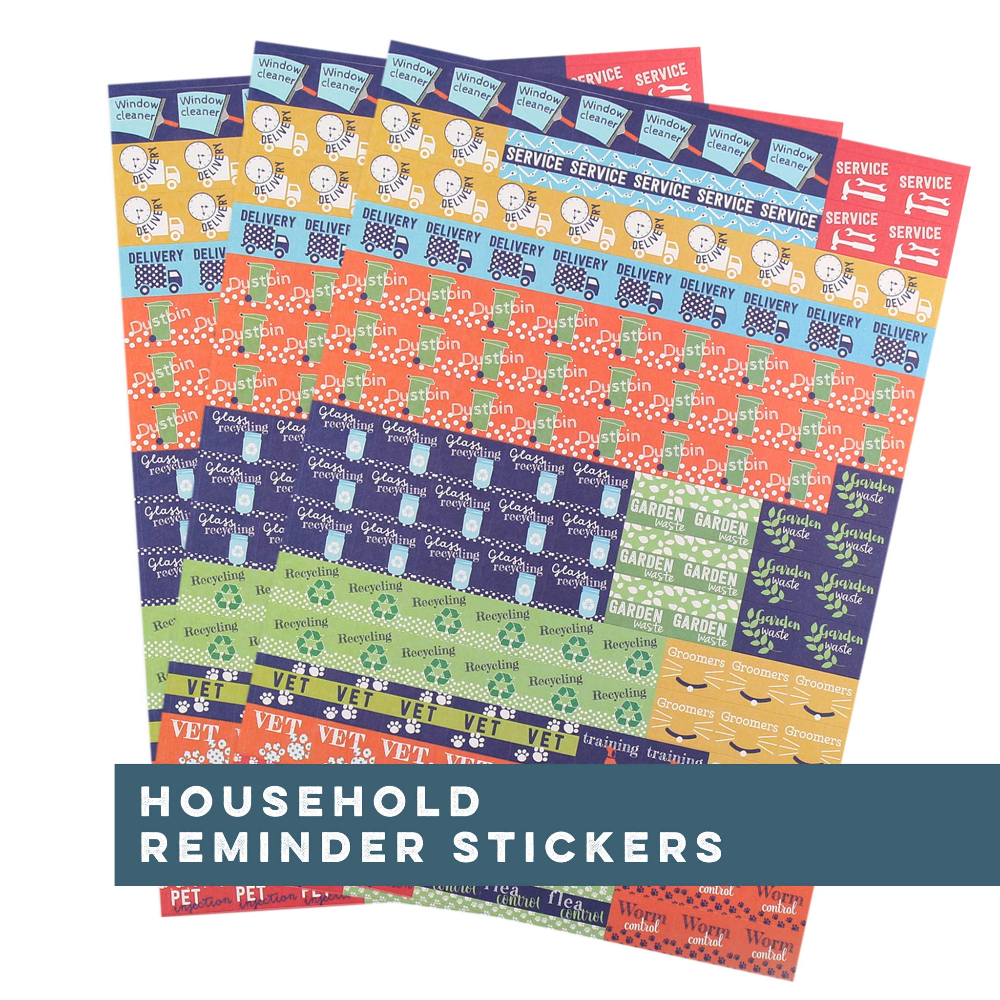 An image of Household Stickers I Diary, planner and calendar I Boxclever Press