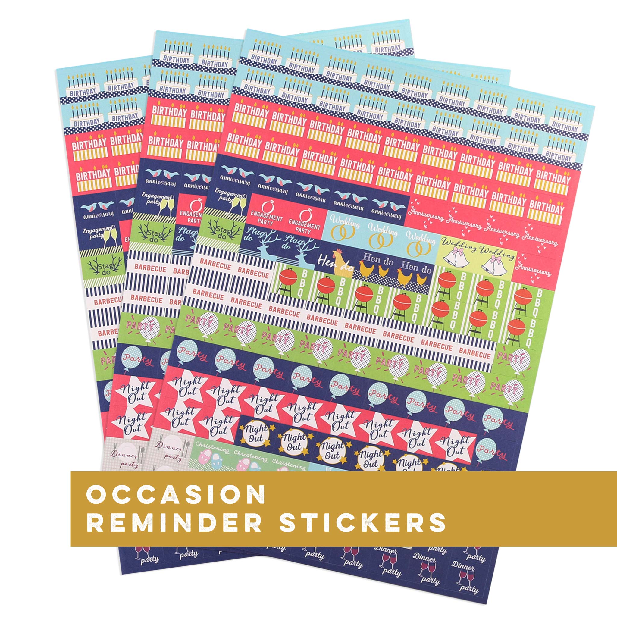 An image of Occasions Stickers I Diary, planner and calendar I Boxclever Press