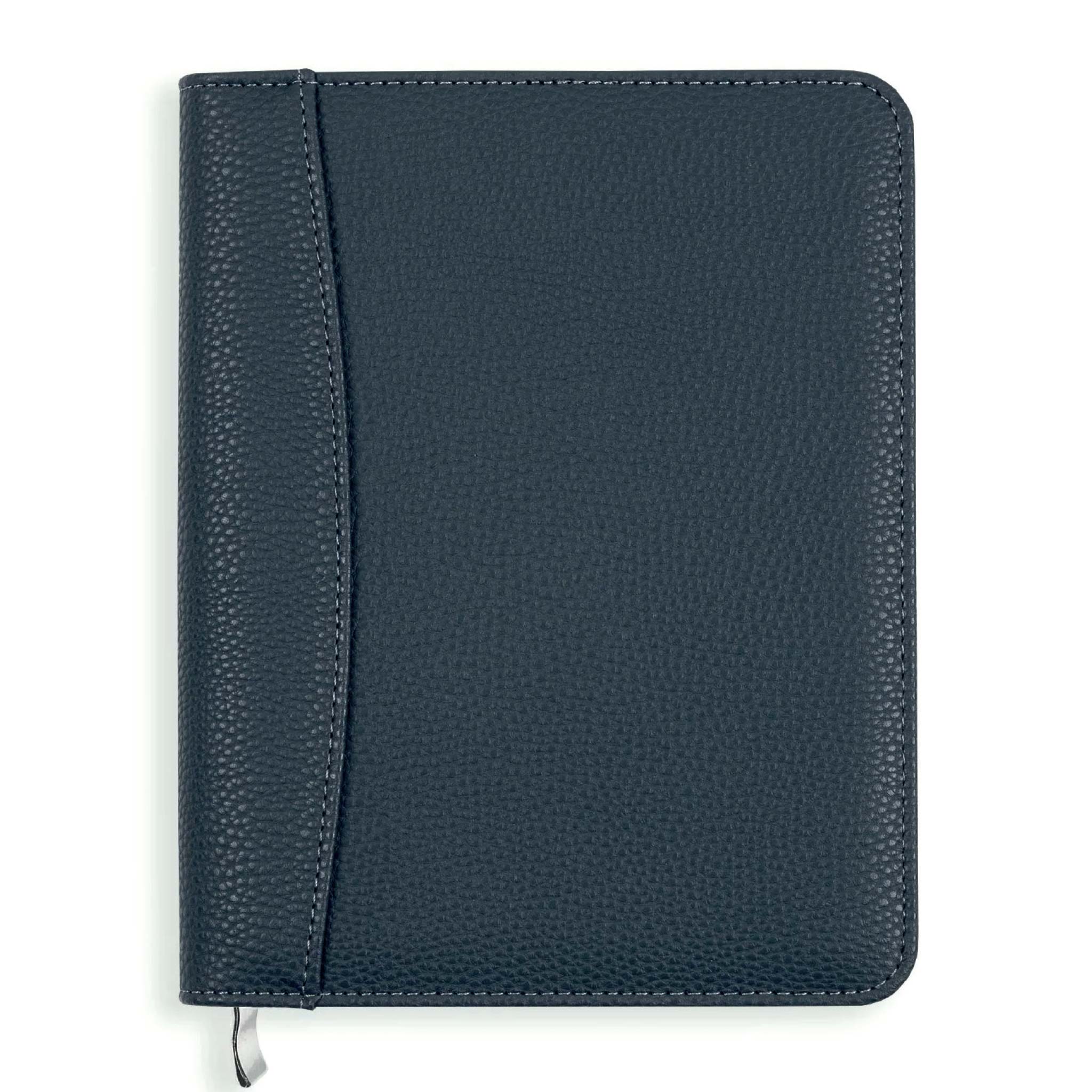 An image of Luxury Everyday Diary Cover | Full-Zip Cover with Internal Pocket Midnight Blue