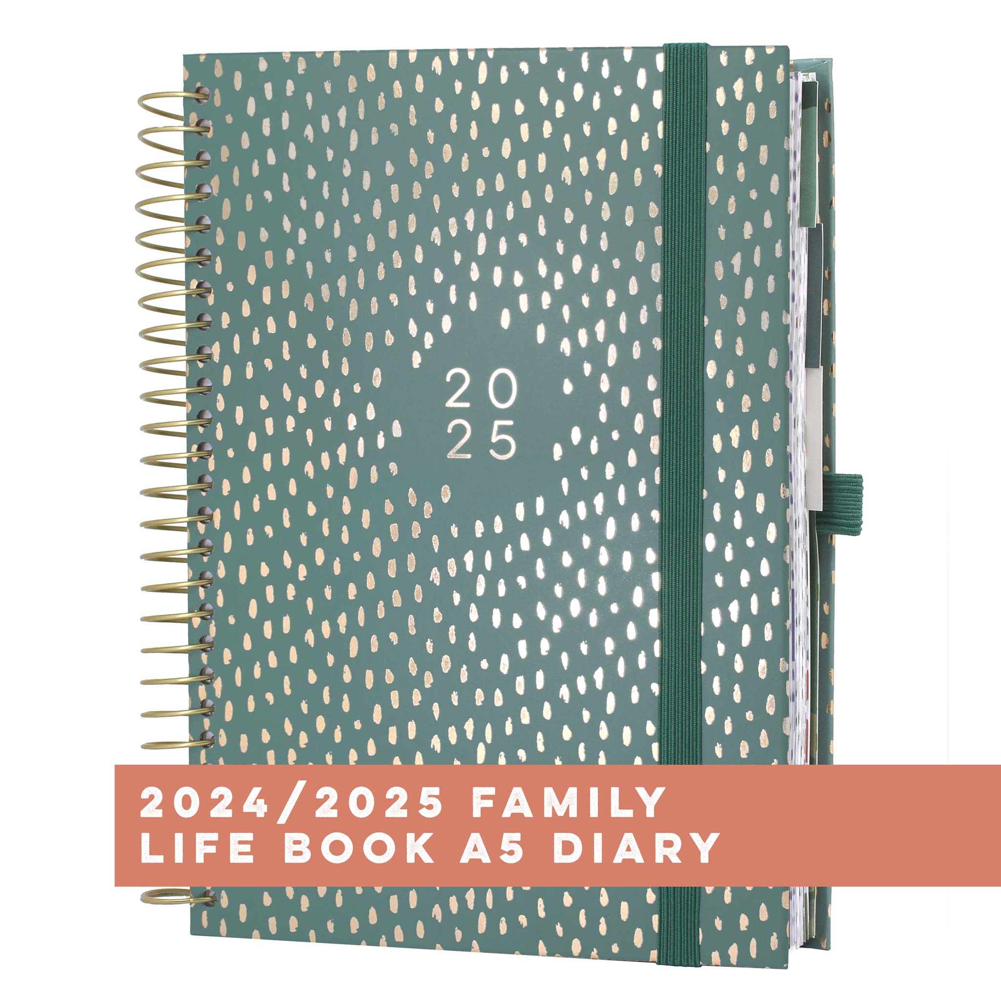An image of Family Life Book Diary 2025 Dot