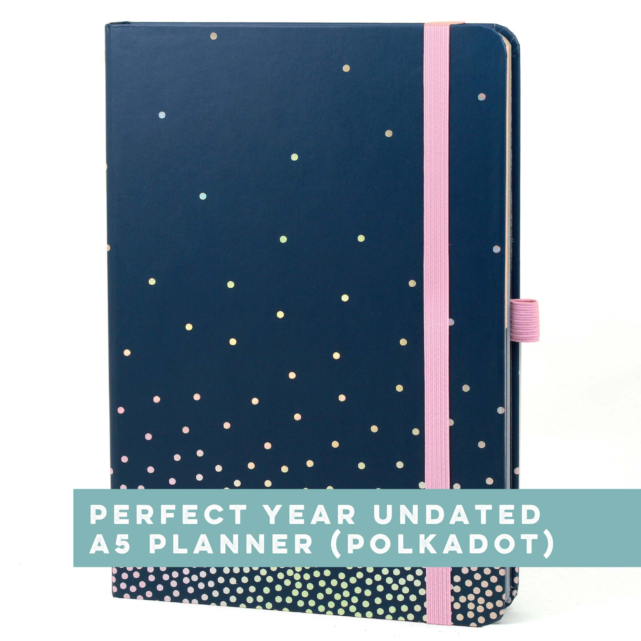 An image of Perfect Year Undated A5 Planner (Polkadot) I Boxclever Press