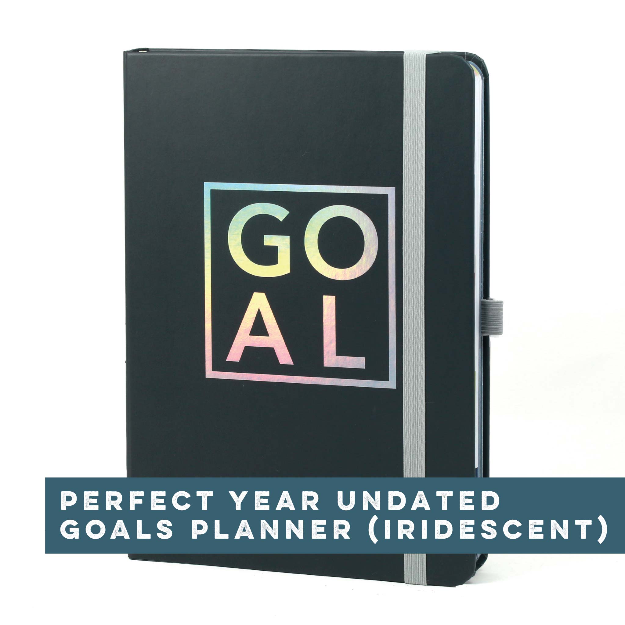 An image of Perfect Year Undated A5 Goal Planner (Iridescent) I Boxclever Press