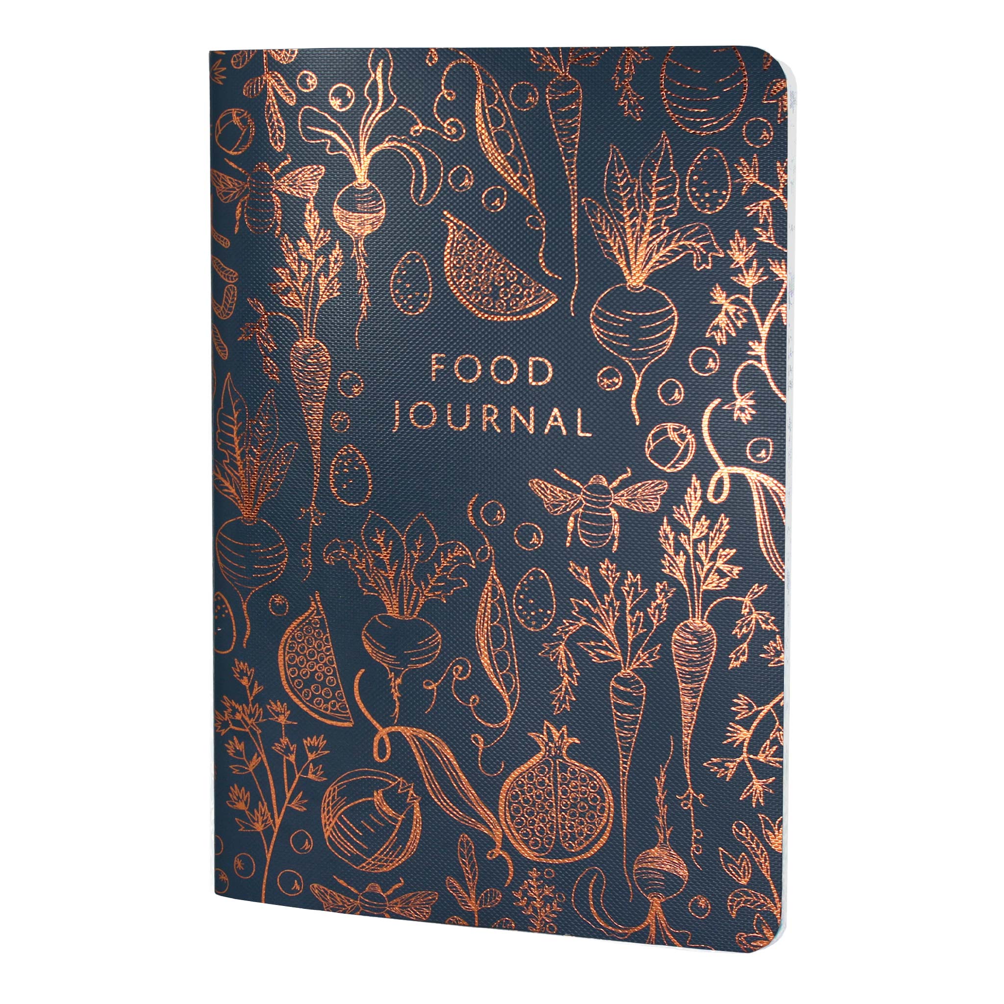 An image of Food Journal | Food Diary with Diet Pages, Weight Loss Trackers & More Copper