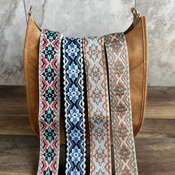 Ahdorned Checkered Crossbody Straps