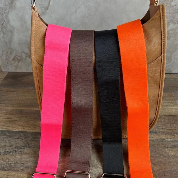 Ahdorned Solid Crossbody Straps