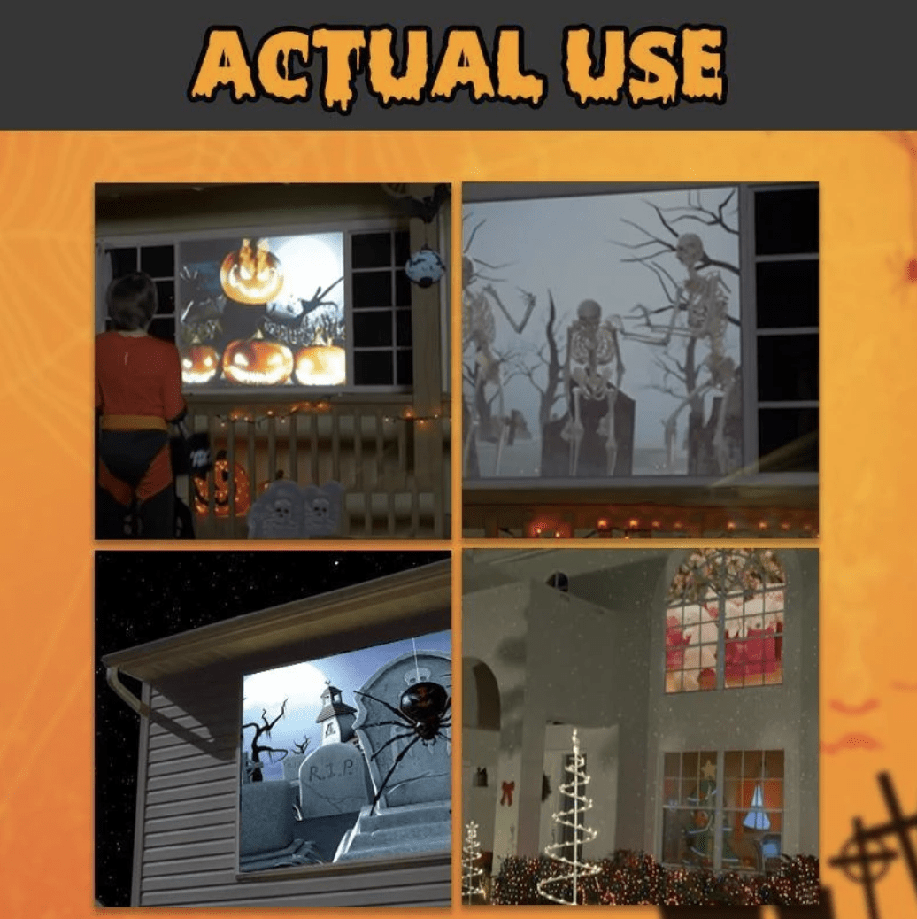 halloween 3d window projector