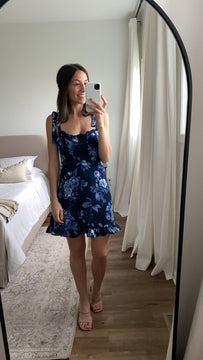 In The Gardens Floral Mini Dress