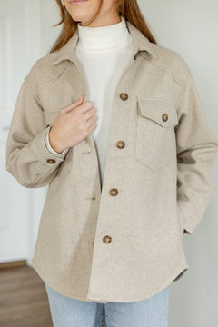 Harper Utility Jacket, Oatmeal