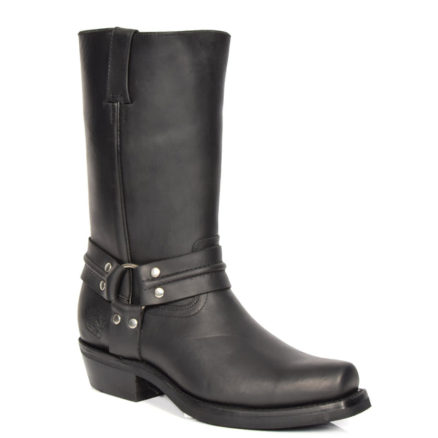 square toe biker boots