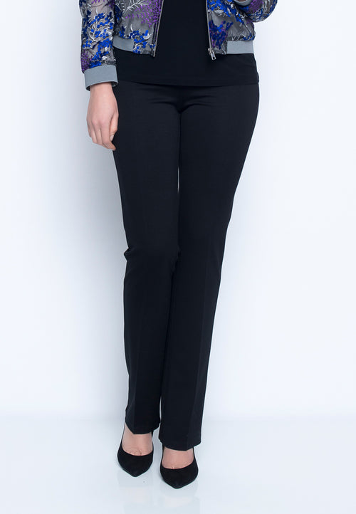 Trina Turk Laze Ponte Knit Pocketed Pull-On Straight Leggings