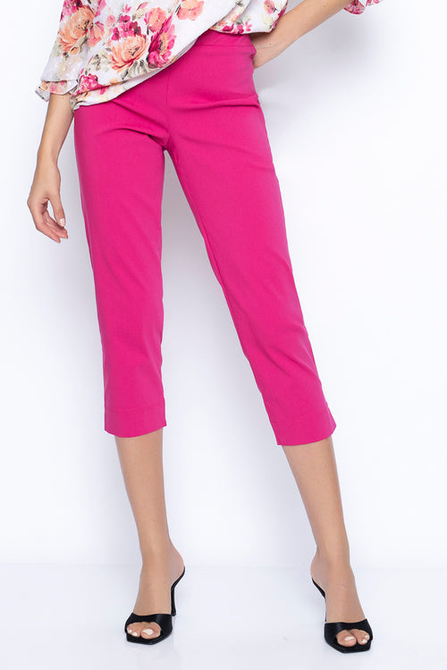 Buy PINKSHELL Plain Capri Colour Combos for Women Calf Length