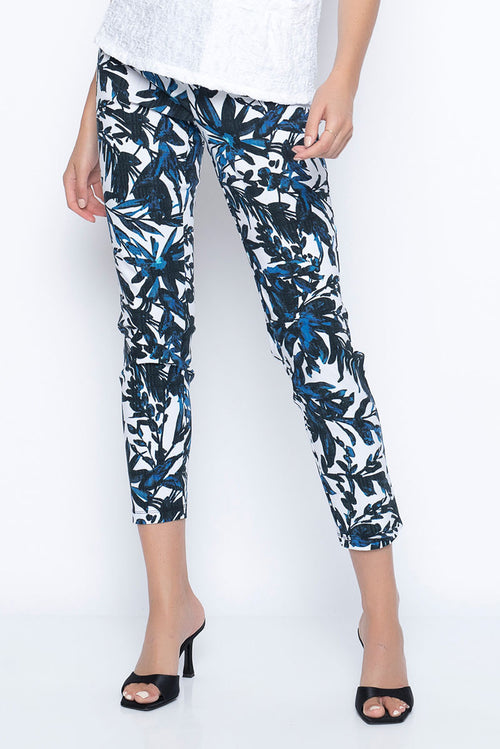 PRINTED ANKLE PANTS