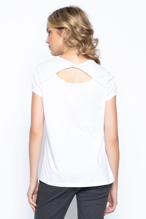 Scoop Neck Short Sleeve Top, Picadilly Canada