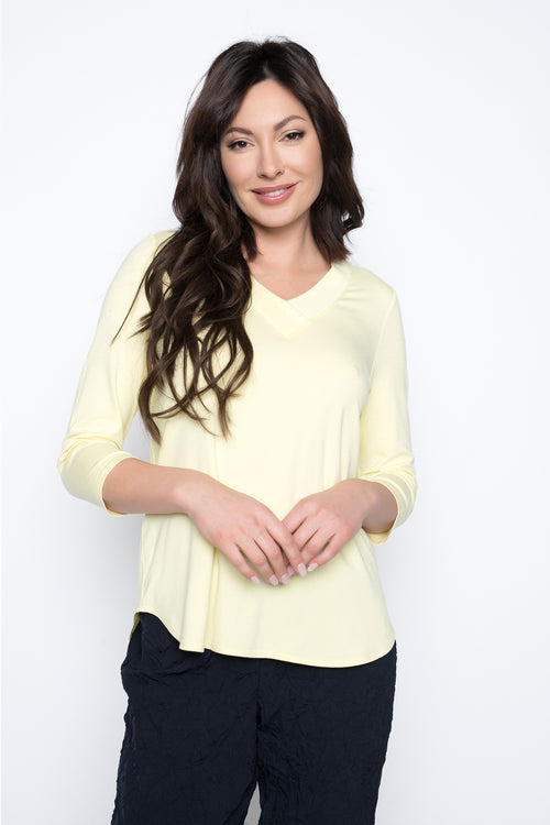 Long Sleeve Crew Neck Top, Picadilly Canada