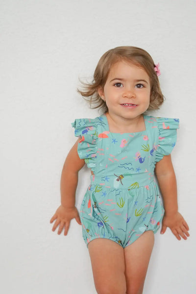 Ollie Jay - Emmy Romper in Mermaid