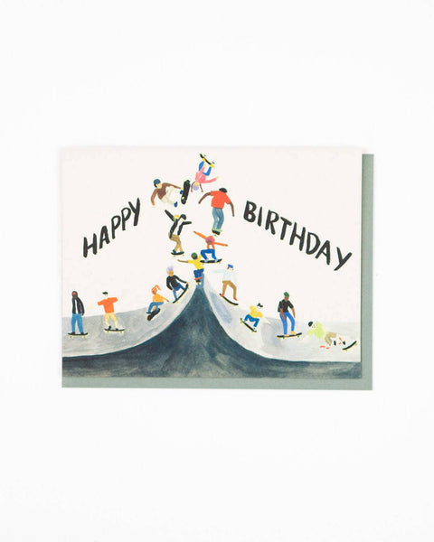 Small Adventure - Skater Birthday Card - kennethodaniel