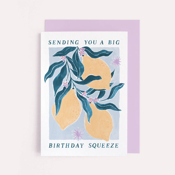 Sister Paper Co. - Lemons Birthday Card | Female Birthday Card | Art Card - kennethodaniel