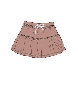 babysprouts clothing company - S23 D1: Baby Girl's Skort in Rose - kennethodaniel