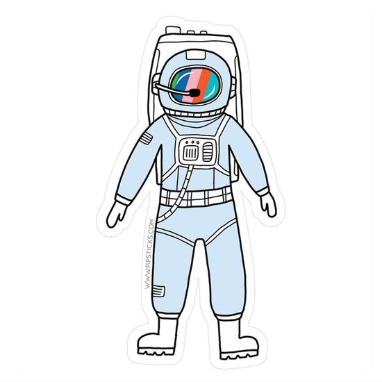 Pipsticks - Astronaut Vinyl Sticker - kennethodaniel