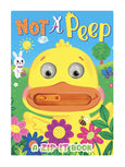 Little Hippo Books - Not a Peep - Children's Easter Sensory Board Book Featuring Touch and Feel Zipper Mouth and Googly Eyes