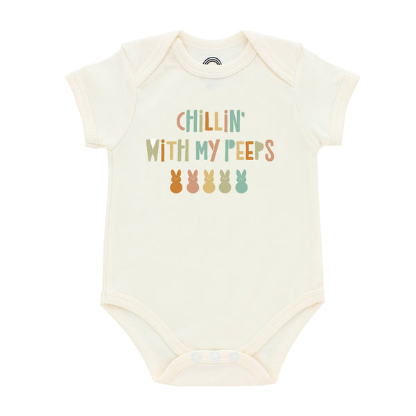 Emerson and Friends - Chillin' With My Peeps Cotton Baby Onesie - kennethodaniel
