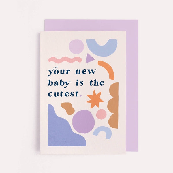 Sister Paper Co. - Cutest New Baby Card | Gender Neutral Baby | Rainbow Card - kennethodaniel