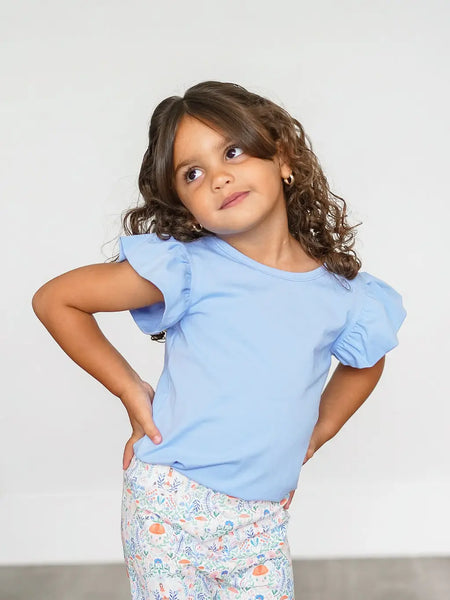 Ollie Jay - Flutter Tee in Baby Blue