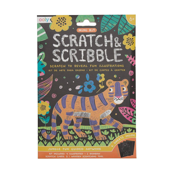 OOLY - Mini Scratch & Scribble Art Kit: Jungle Fun - liftsurelevadores