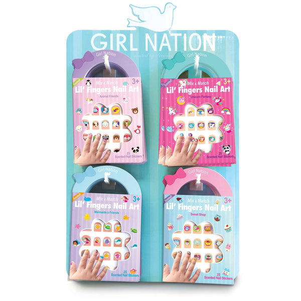 The Piggy Story - Lil' Fingers Nail Art Value Pack with Display