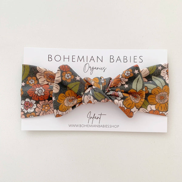 Bohemian Babies - Autumn Night - Bow Headband