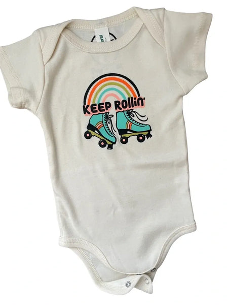 Savage Seeds - Keep Rollin' - Baby Roller Skate One-piece - kennethodaniel