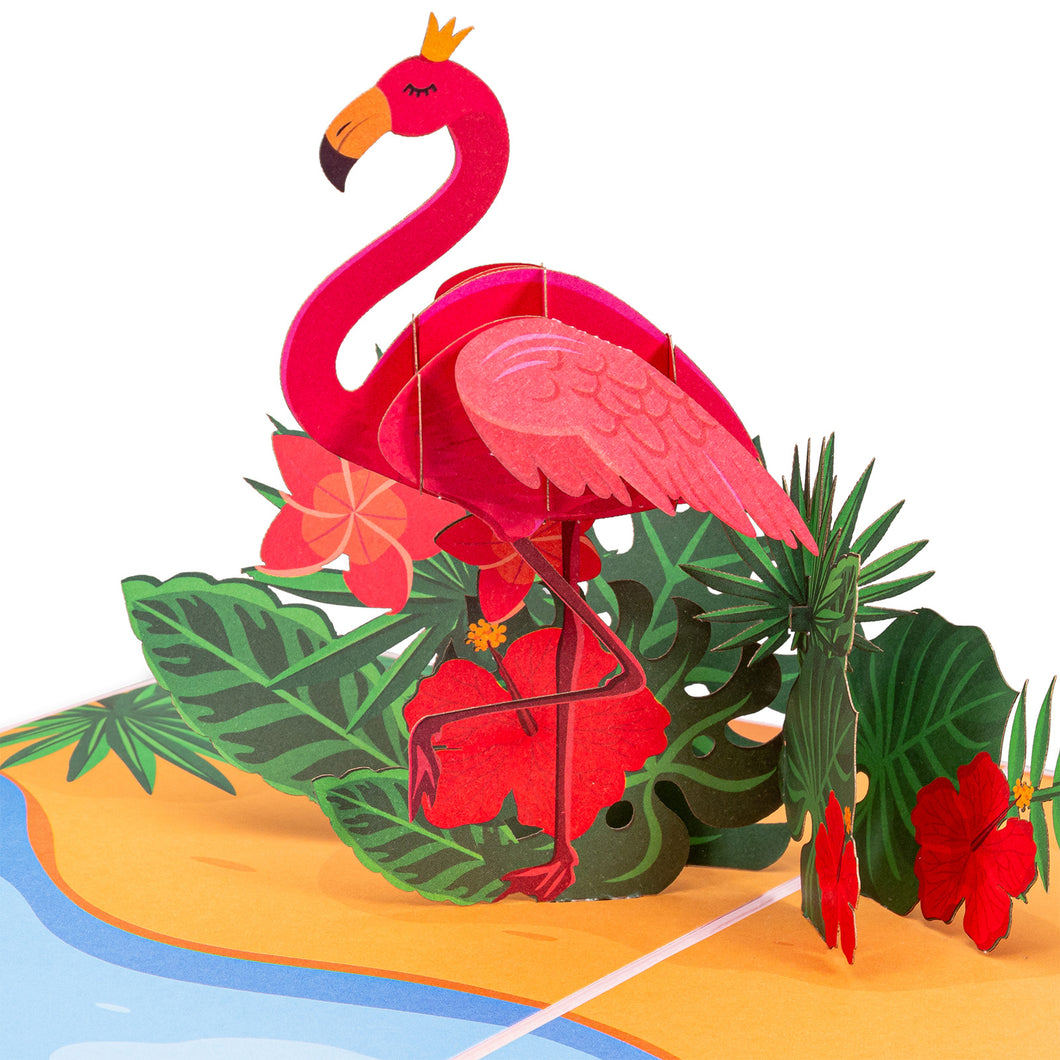 Het verraden Assert Flamingo Pop Up Card – Paper Love