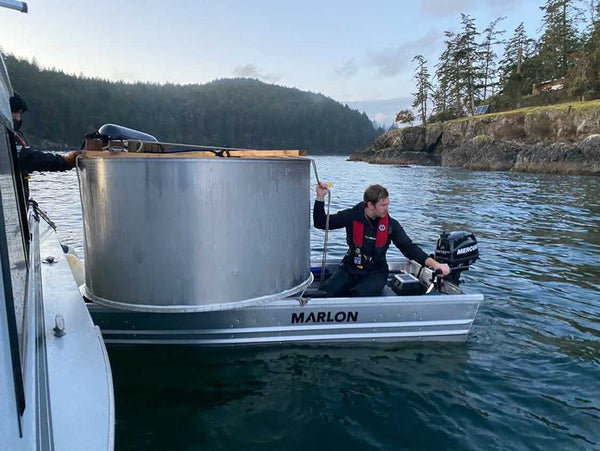 portable wood fired hot tub