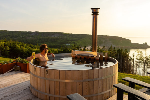 How to heat a hot tub with wood