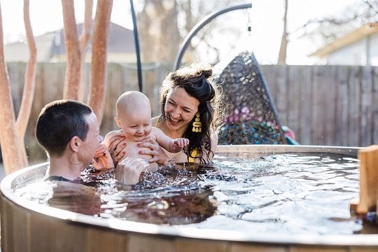 wood fired hot tub