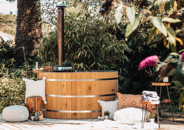 wood fired hot tub