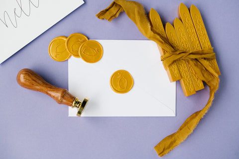 Lemon Wax Seal Stamp | Modern Legacy Paper Company