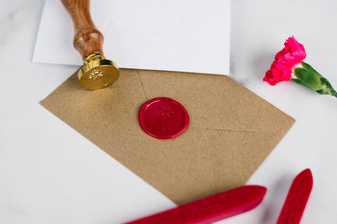 Poppy Flower Wax Seal Stamp Kit | Modern Legacy Paper Company