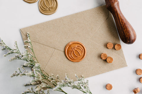 Pumpkin Wax Seal Stamp Kit | Modern Legacy Paper Company